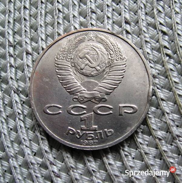 CCCP 1 Rubel 1987r Konstanty Ciołkowski Numizmatyka Kalisz sprzedam