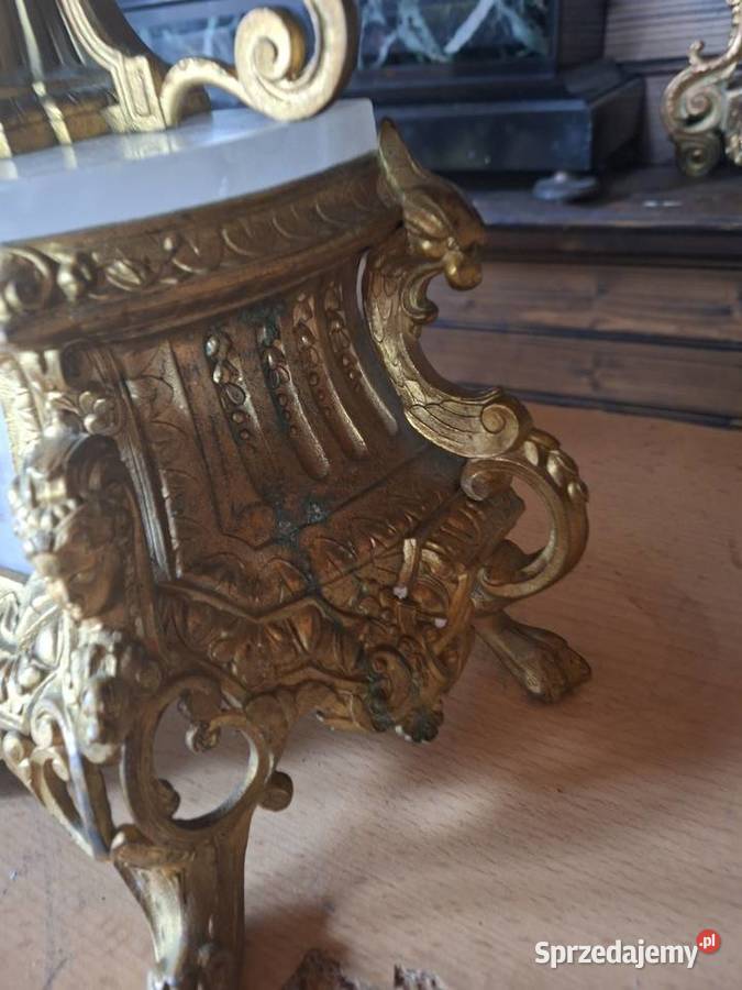 Kominkowy zegar francuski stary Rzeszów