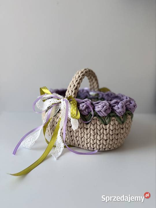 Koszyczek wielkanocny z tulipanami Łódź