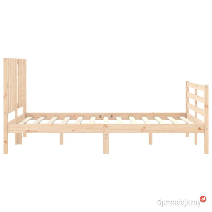 Rama łóżka z wezgłowiem lite drewno 120x200 125cm sprzedam