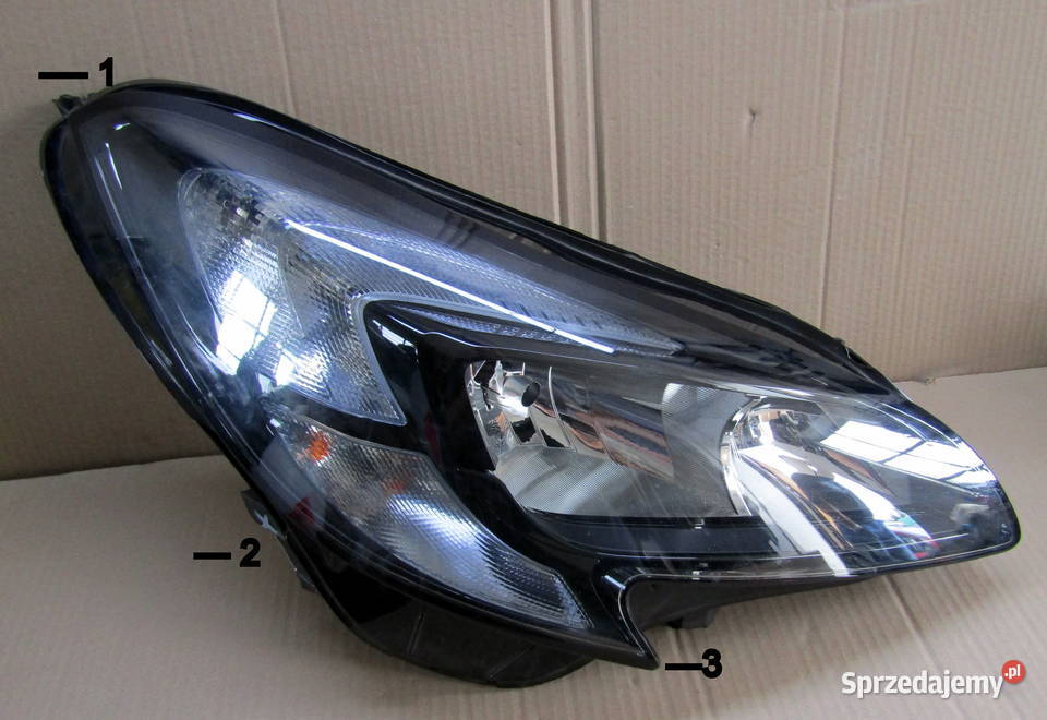LAMPA PRZEDNIA PRAWA OPEL CORSA E 13381336RH Lampy przednie Mysłaków