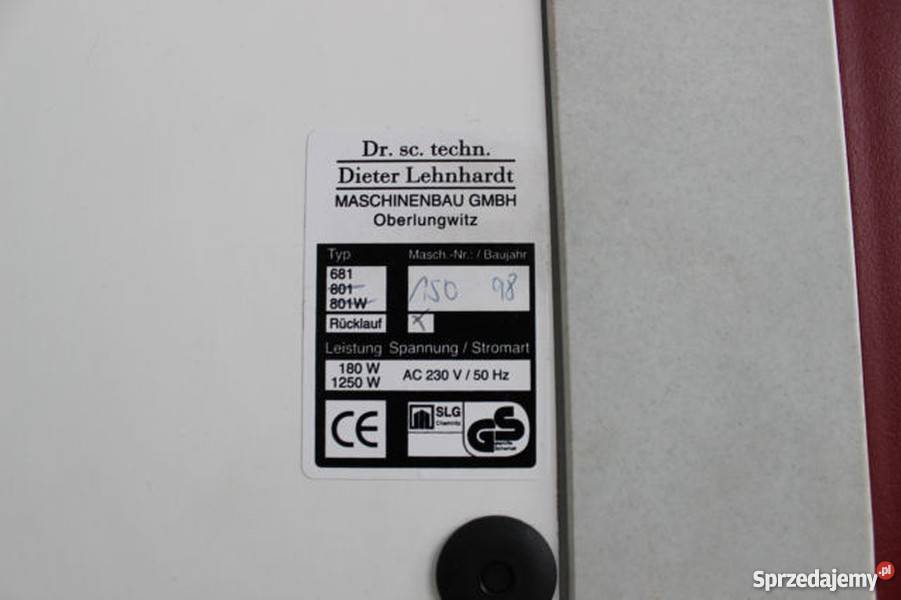 Magiel elektryczny dociskowy Lehnhardt 681 dolnośląskie sprzedam