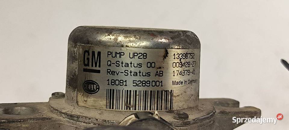 POMPA WTÓRNA POWIETRZA OPEL ASTRA J 13398752 sprzedam