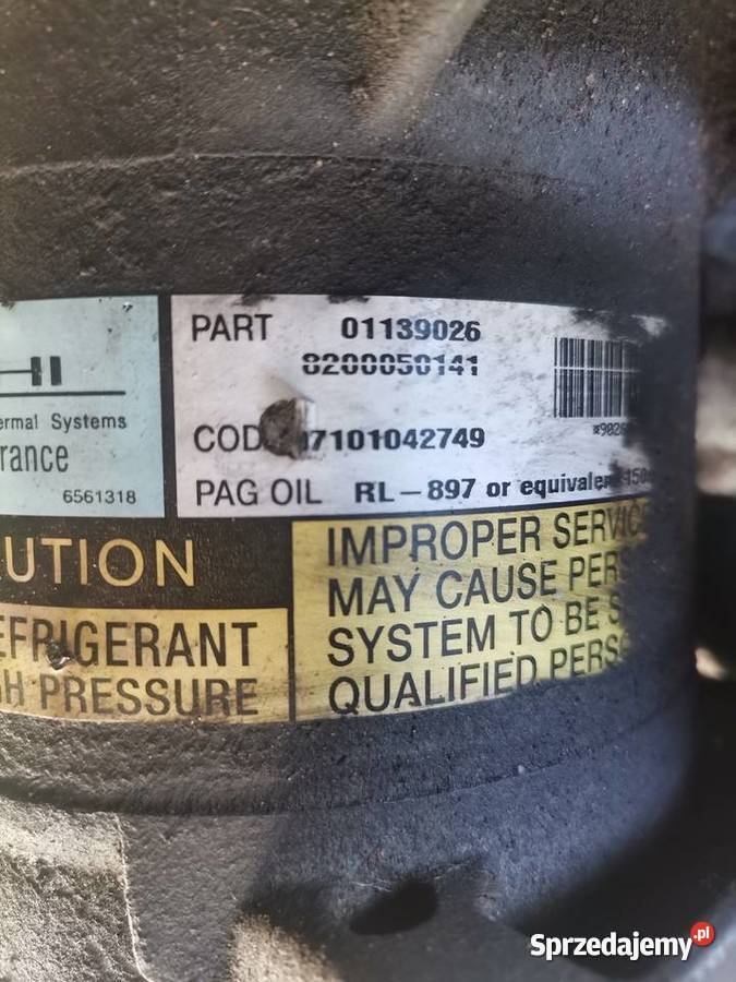 Kompresor Sprężarka Klimatyzacji Renault Megane Wisznice