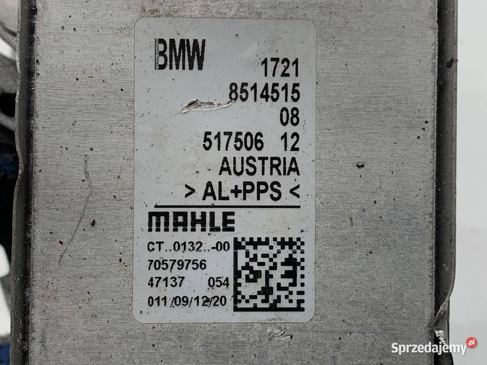 CHŁODNICA OLEJU SKRZYNI BMW G30 8514515 20 150 sprzedam