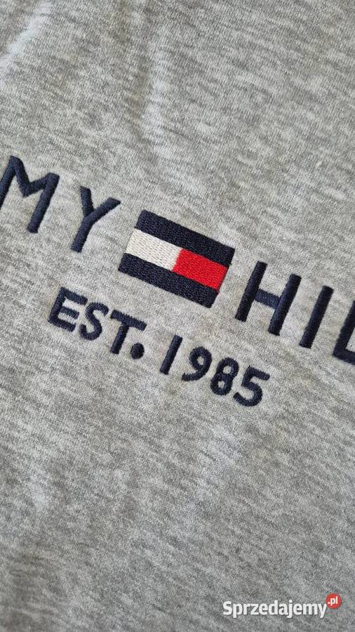Szara bluza z kapturem Tommy Hilfiger Rozmiar L Tommy Hilfiger