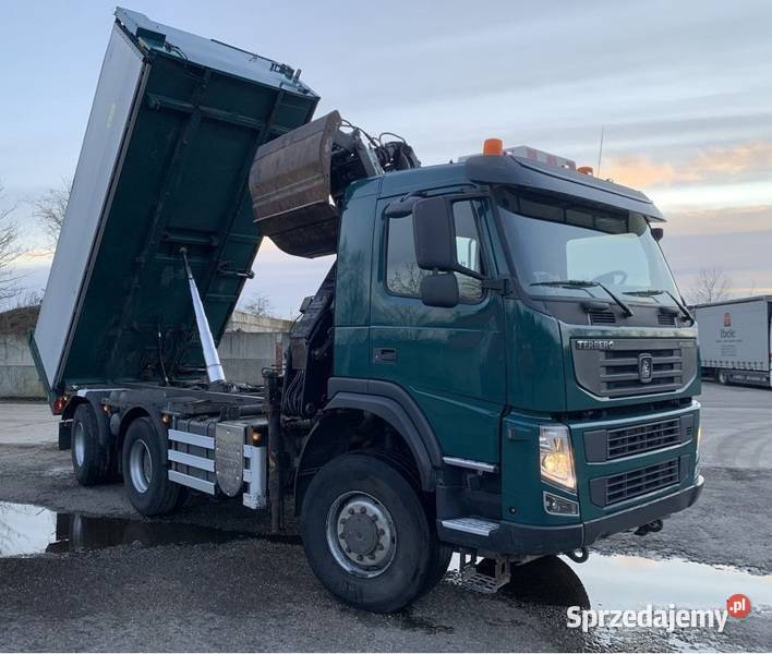 wywrotka 6x6 z dzwigiem Volvo Terberg 12777cm3