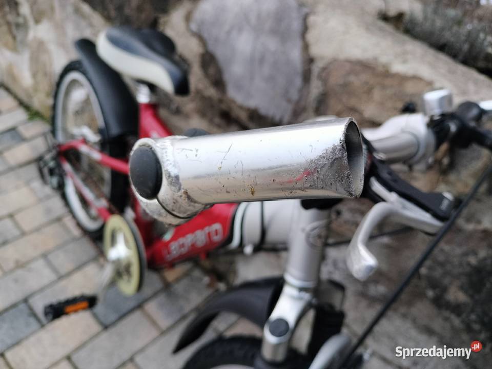 Czerwony rower górski dziecięcy leopard Rocky Urszulin