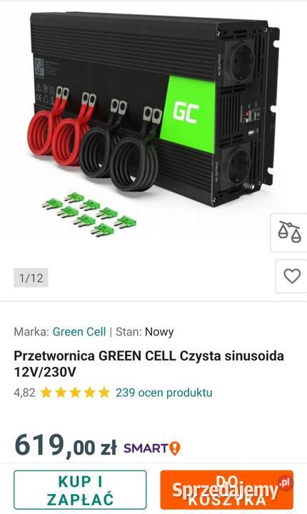 Przetwornica samochodowa Green Call 2000W Częstochowa