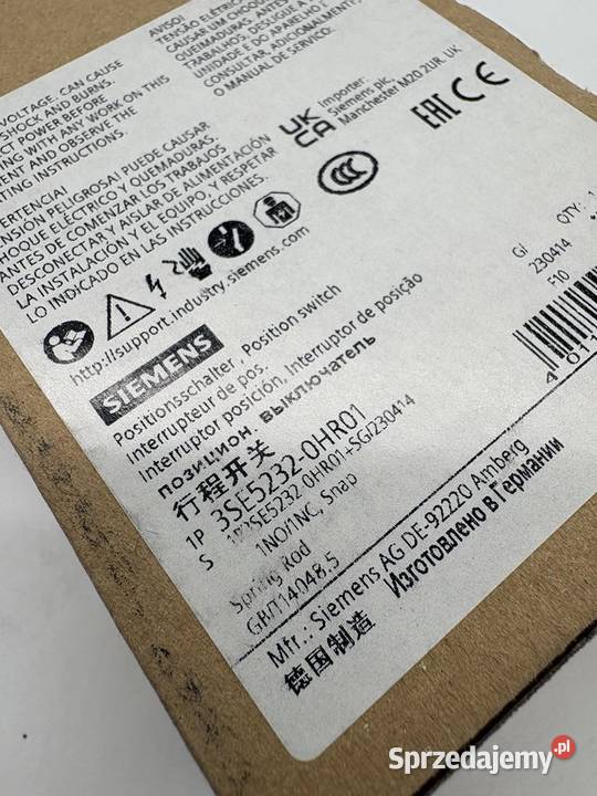 Siemens 3SE52320HR01 Limit switch