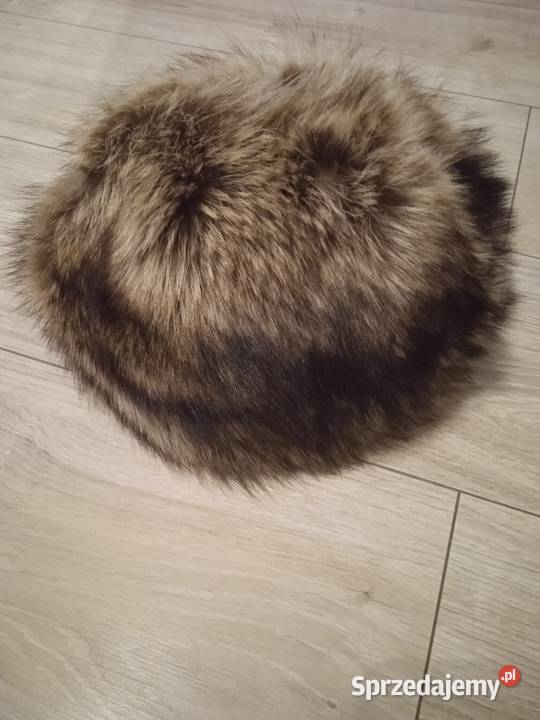 Komplet czapka i kołnierz z naturalnego futra Pozostałe Kraków sprzedam