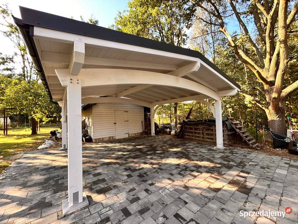 Wiata garażowa drewniana Italia 6M BSH Łącko