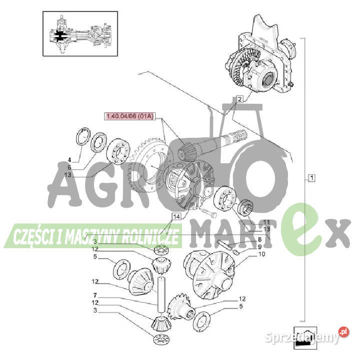 5174842 5150916 OBUDOWA CNH Wichrów