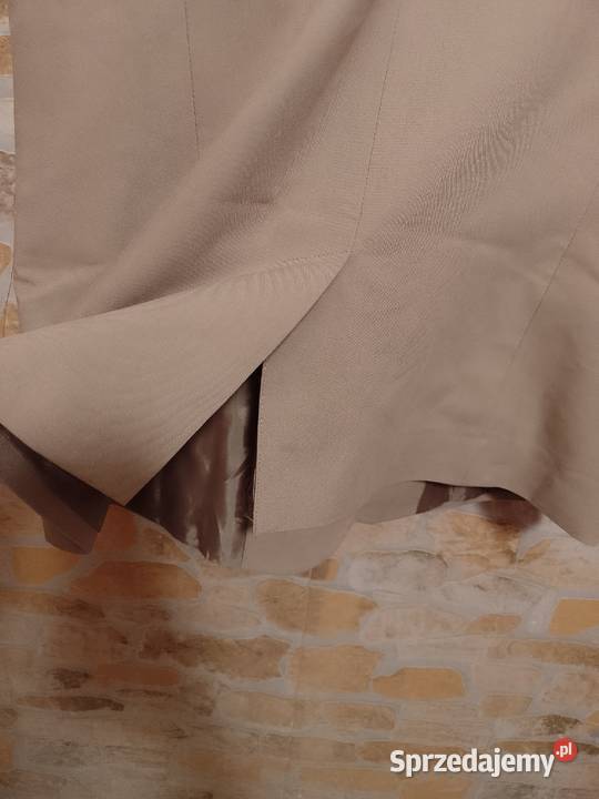 40L ASOS Beżowa kamizelka biznesowa z zapięciem brązowy/beżowy Kraków