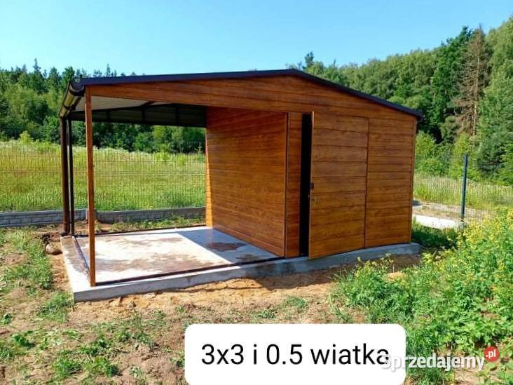 Garaże blaszane z palety BTX Mogilany
