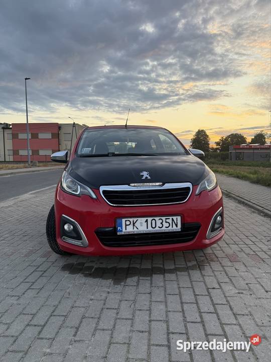 Peugeot 108 czerwony wielkopolskie Kalisz sprzedam