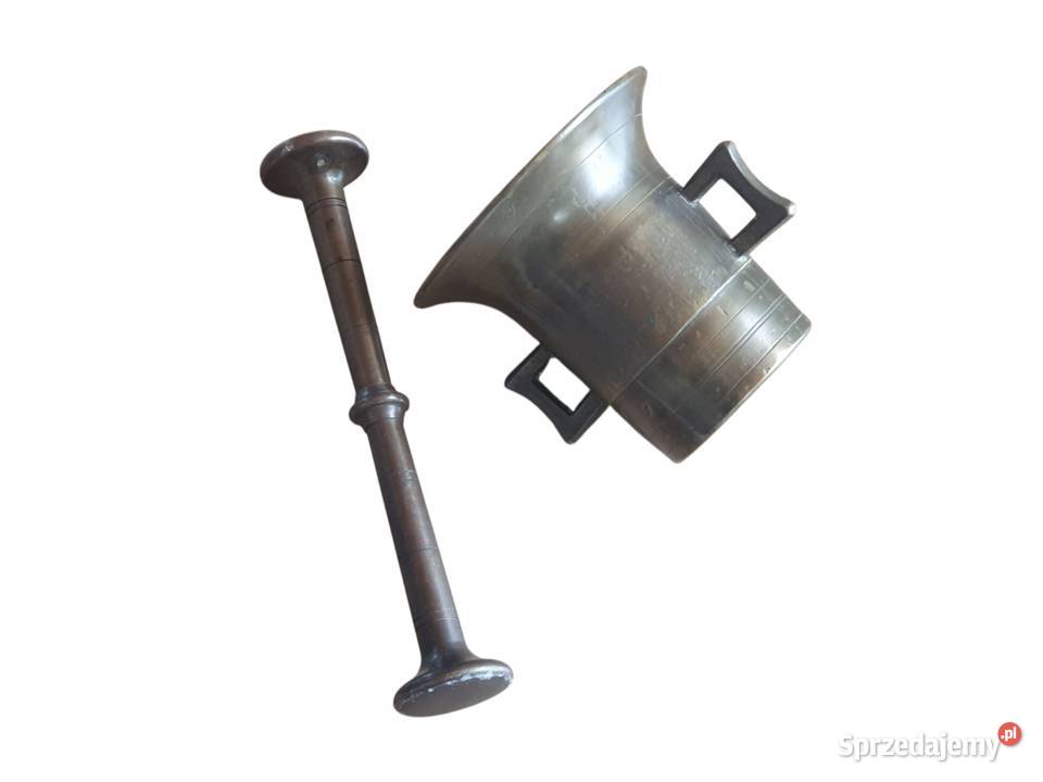 Stary mosiężny moździerz kuchenny sygnowany lata Pozostałe Cieszyn sprzedam