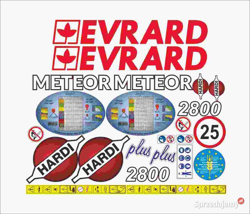 Naklejki na opryskiwacz Hardi Meteor Evrard wielkopolskie Pleszew