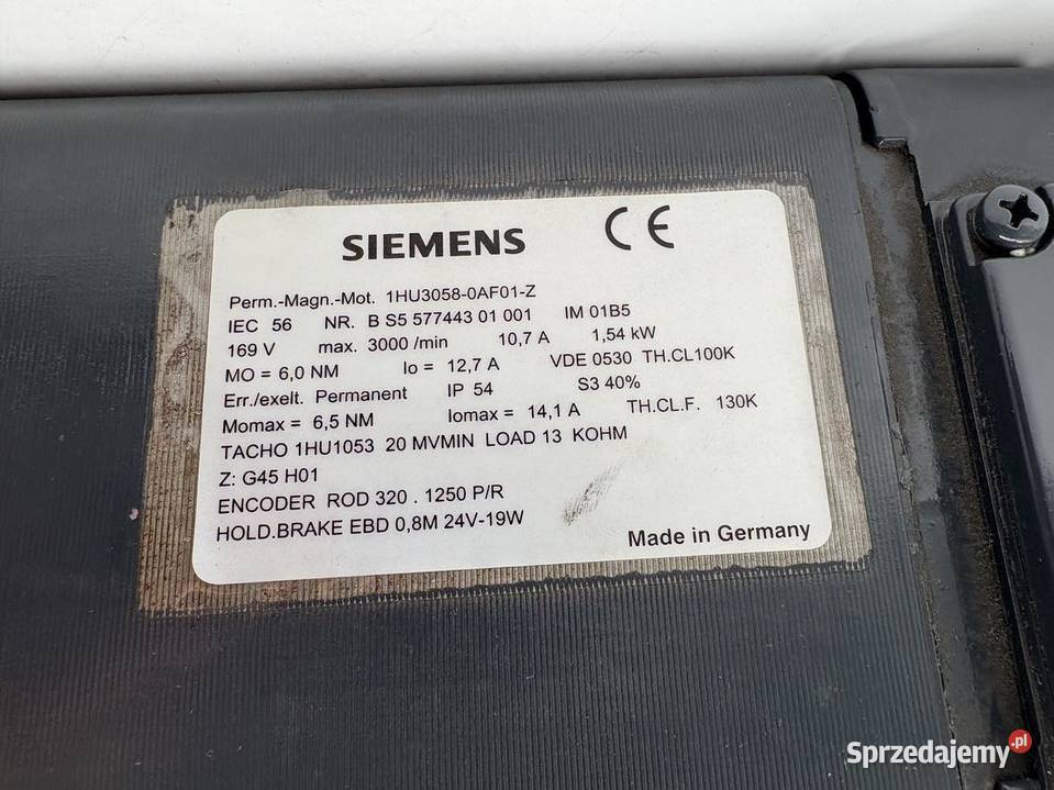 Siemens 1HU30580AF01Z Servomotor Warszawa