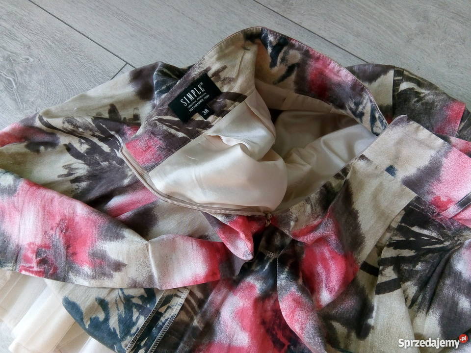 spódnica na halce Simple różowy