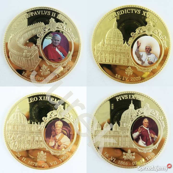Olbrzym Moneta Medal PAPIEŻ Jan PAWEŁ II Leo śląskie Sosnowiec sprzedam