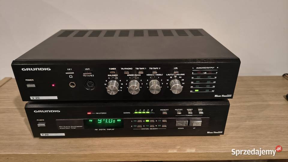Grundig v20 t20 wzmacniacz i tuner radiowy Wzmacniacze i pokrewne Wzmacniacze i pokrewne Racibórz sprzedam