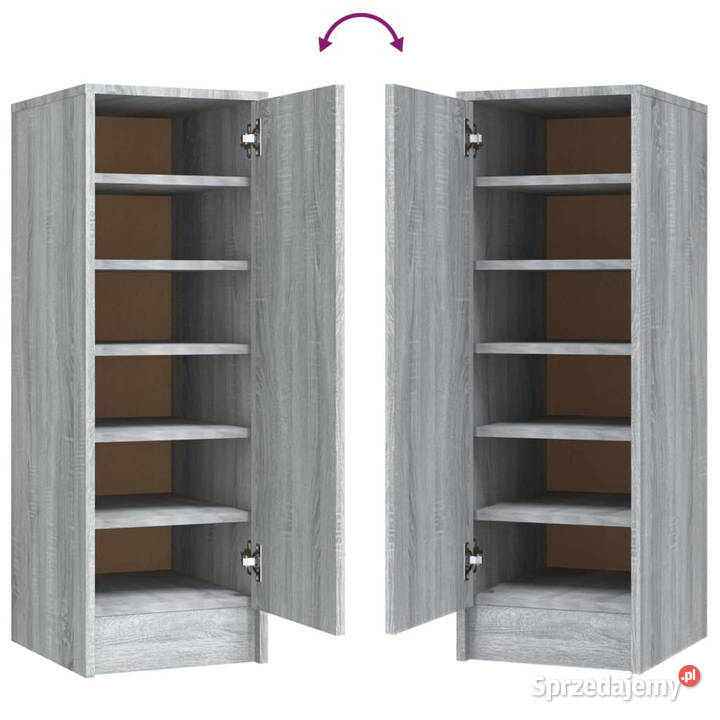 Szafka na buty szary dąb sonoma 32x35x92 Warszawa