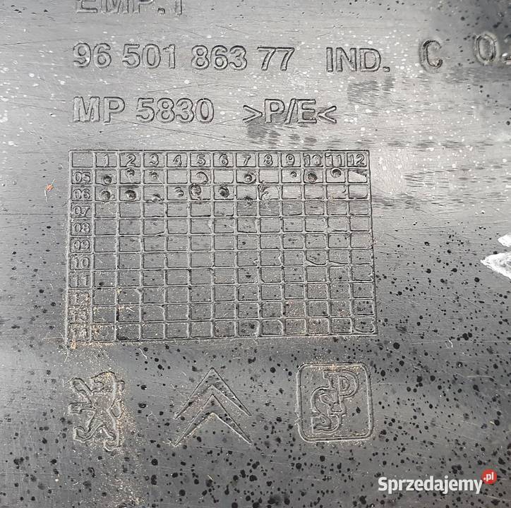 PEUGEOT 207 NAKŁADKA PROGU BAGAŻNIKA 9650186377 Radom