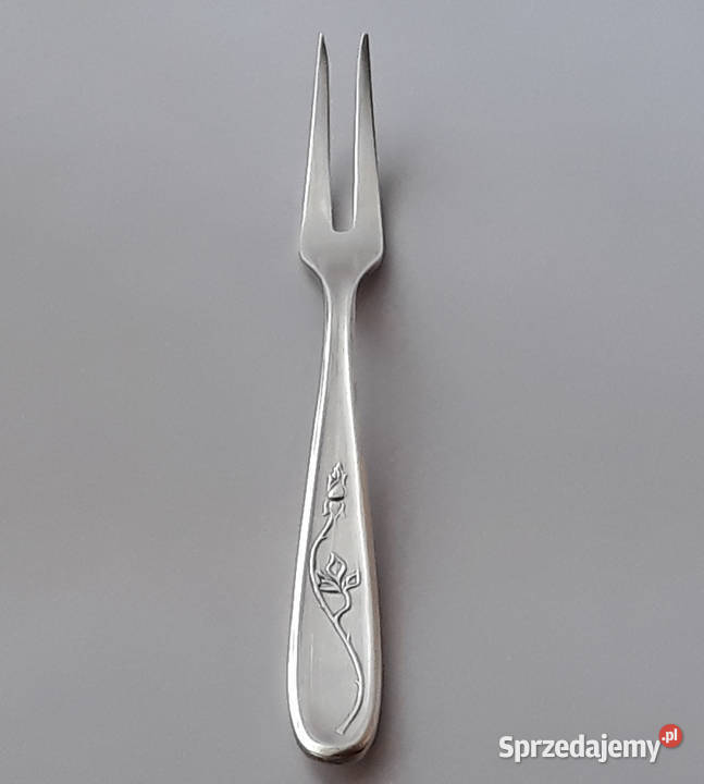 Posrebrzany widelec serwingowy do wędlin mięs 2 Dąbrowa Górnicza