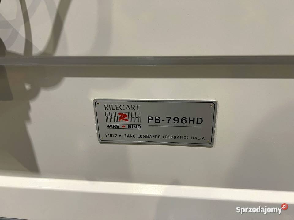 Automat do oprawy spiralnej Rilecart PB796 HD Radom