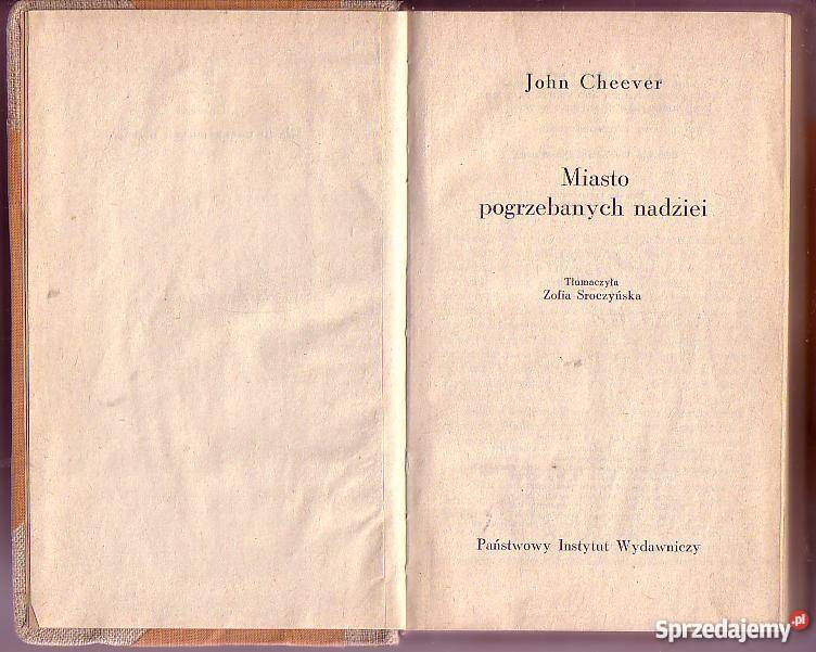5566 MIASTO POGRZEBANYCH NADZIEI JOHN CHEEVER