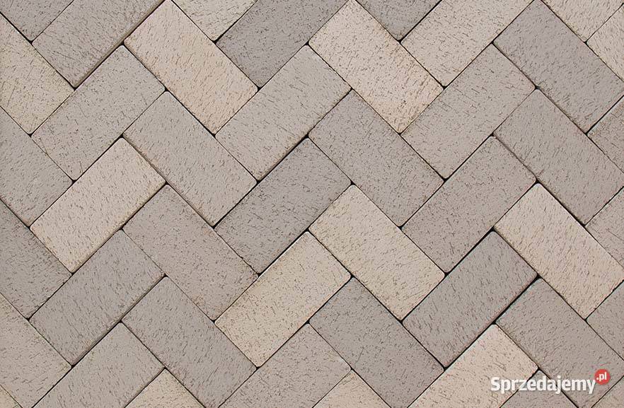 Bruk COLIMA klinkierowy ceramiczny beżowy szary wielkopolskie Baranowo