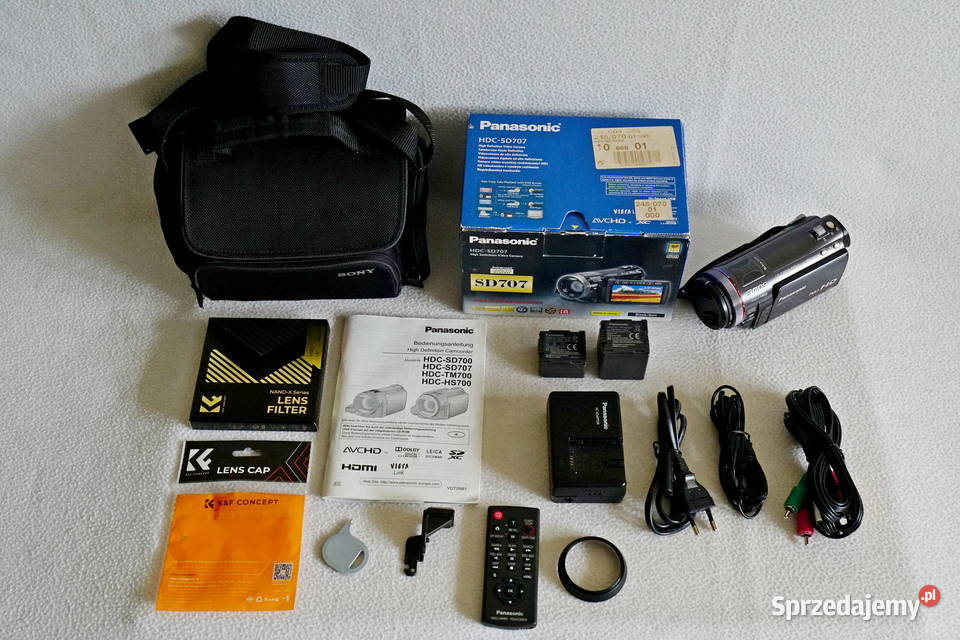Kamera Panasonic HDCSD707 Full HD 3 MOS dodatki Kraków sprzedam