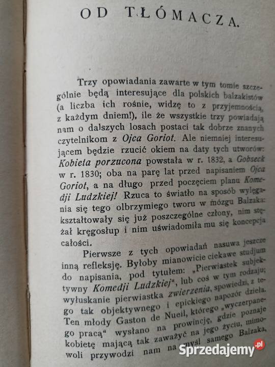 Kobieta porzucona książki przedwojenne