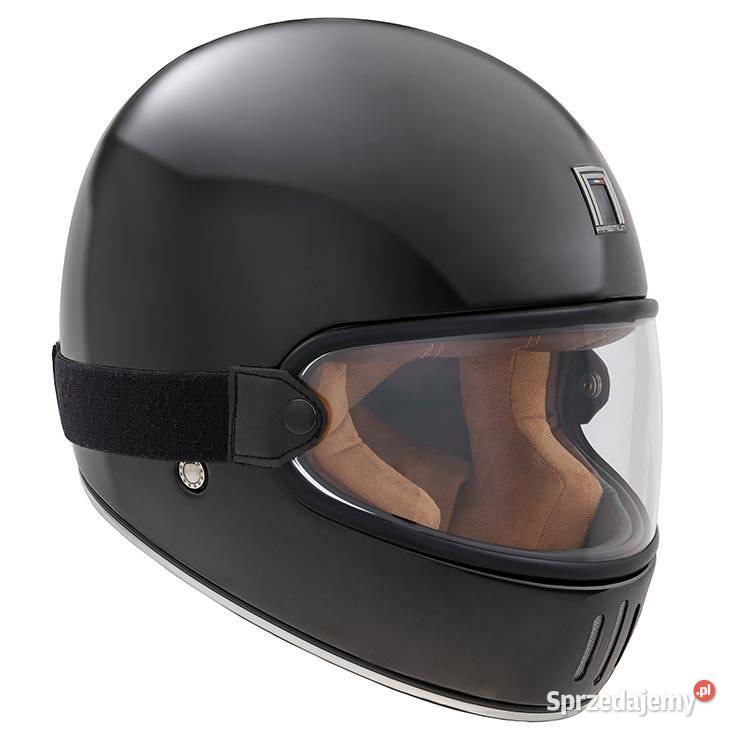 KASK RETRO NOX PREMIUM RAGE CZARNY XL skorupa Mrągowo