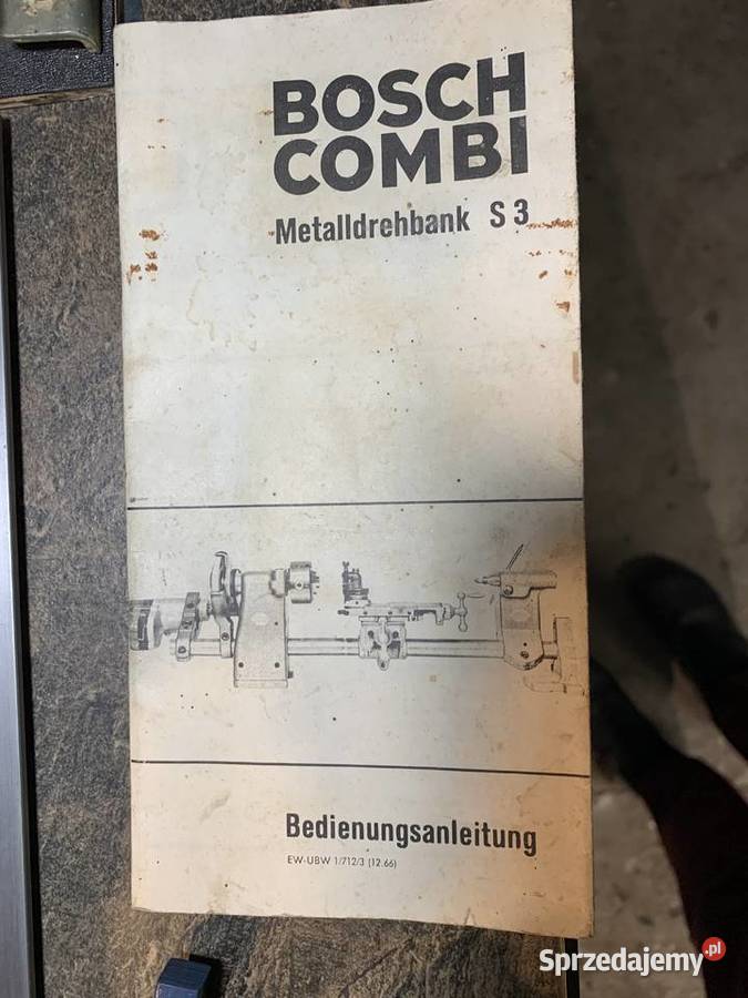 BOSCH tokarka stołowa modelarska 380V falownik Przybysławice