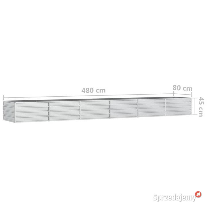 Donica do podwyższonej rabaty 480x80x45 stal mazowieckie Warszawa