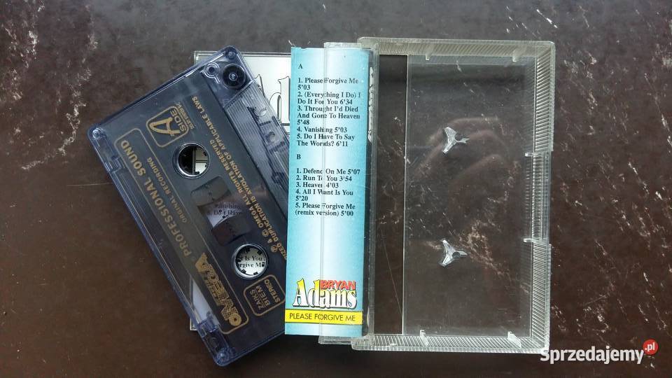 Kaseta magnetofonowa Bryan Adams Please forgive Siemiatycze