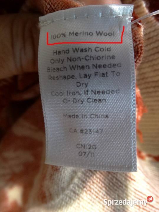 Sweter Kardigan Wełniany 100 Włoska Wełna Merino Swetry i golfy podlaskie Łomża