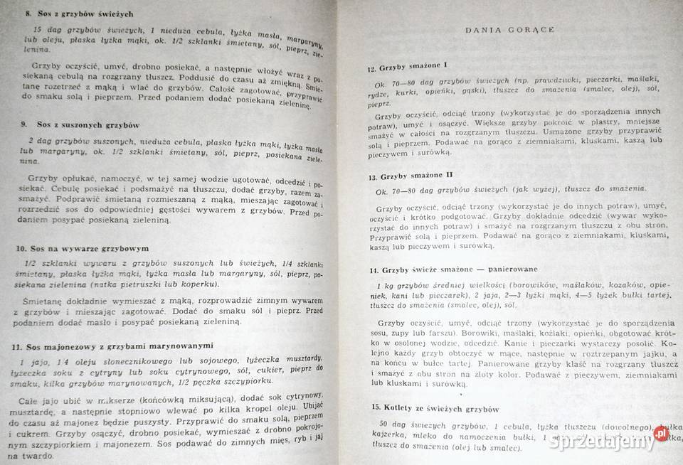 Potrawy i przetwory z grzybów Ilona Dąbrowa Chełm