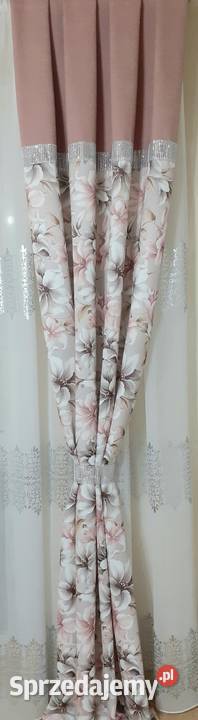 Zasłony pudrowy róż wielokolorowy mazowieckie Mława