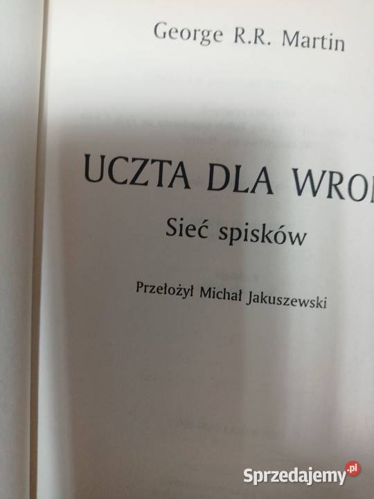 Uczta wron książki używane podręczniki Warszawa
