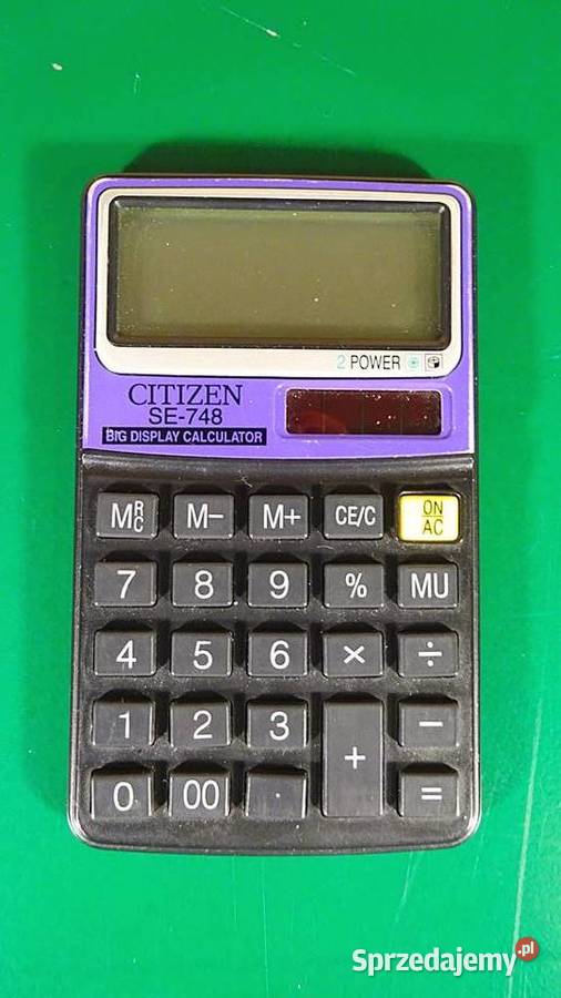 Kalk CITIZEN SE748 proste funkcje arytmet xM 10 śląskie
