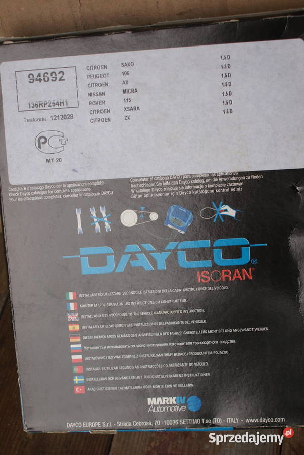 5418XS GATES PASEK ROZRZĄDU CITROEN PEUGEOT osobowe Białobrzegi