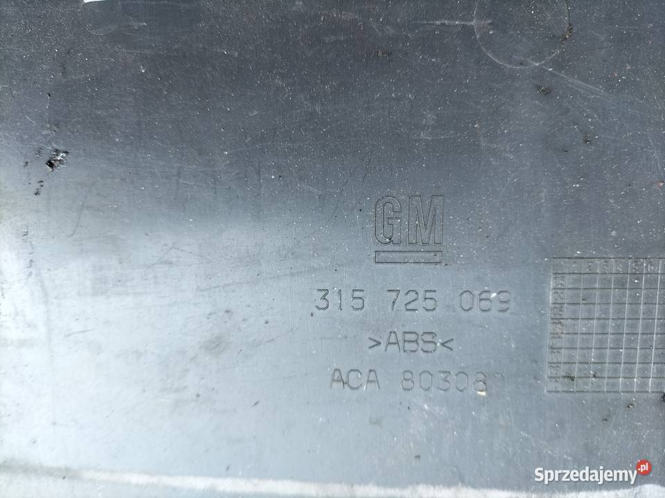 VECTRA C 315725069 KLAPA OSŁONA ZAŚLEPKA osobowe lubelskie Kamień-Kolonia