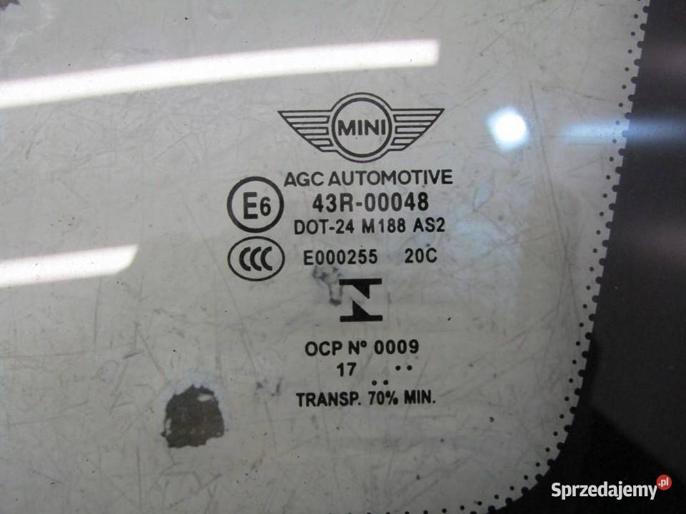 SZYBA KAROSERYJNA PRAWA MINI COOPER F55 F56