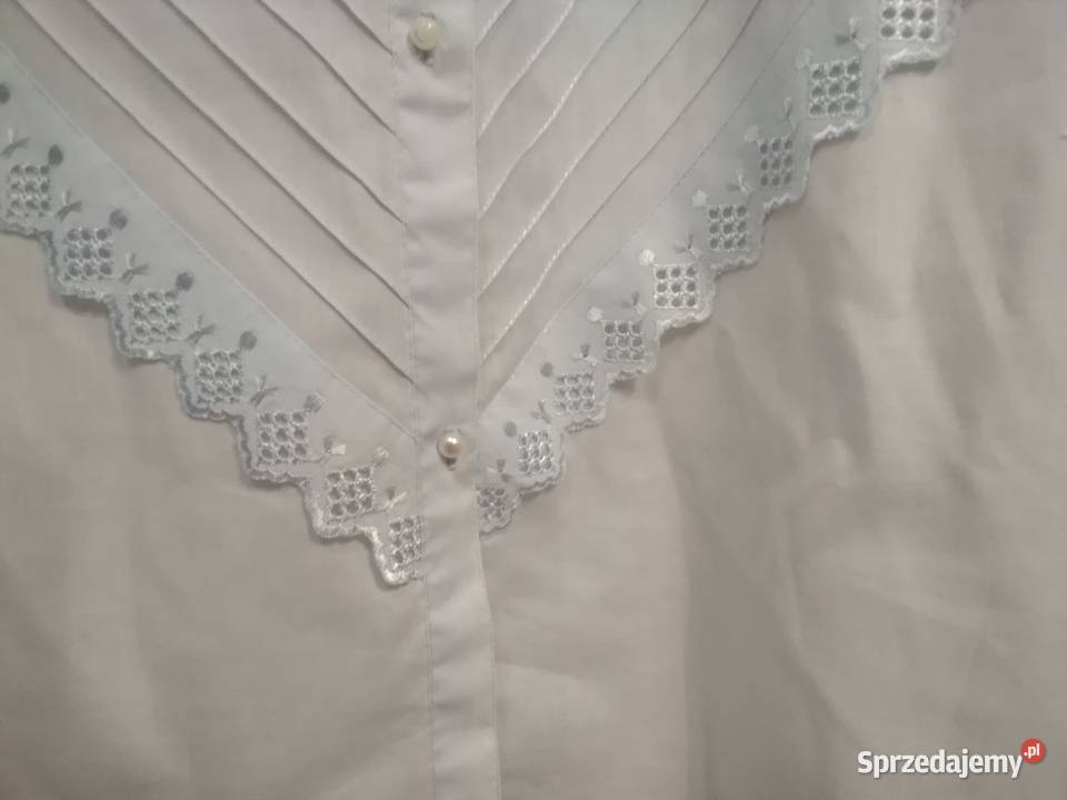 Bluzka damska z kołnierzykiem haftowana Łódź sprzedam