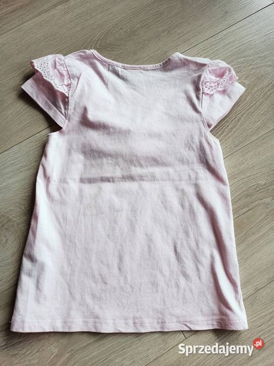 Bluzka koszulka tshirt dziecięca różowa 116 Płock