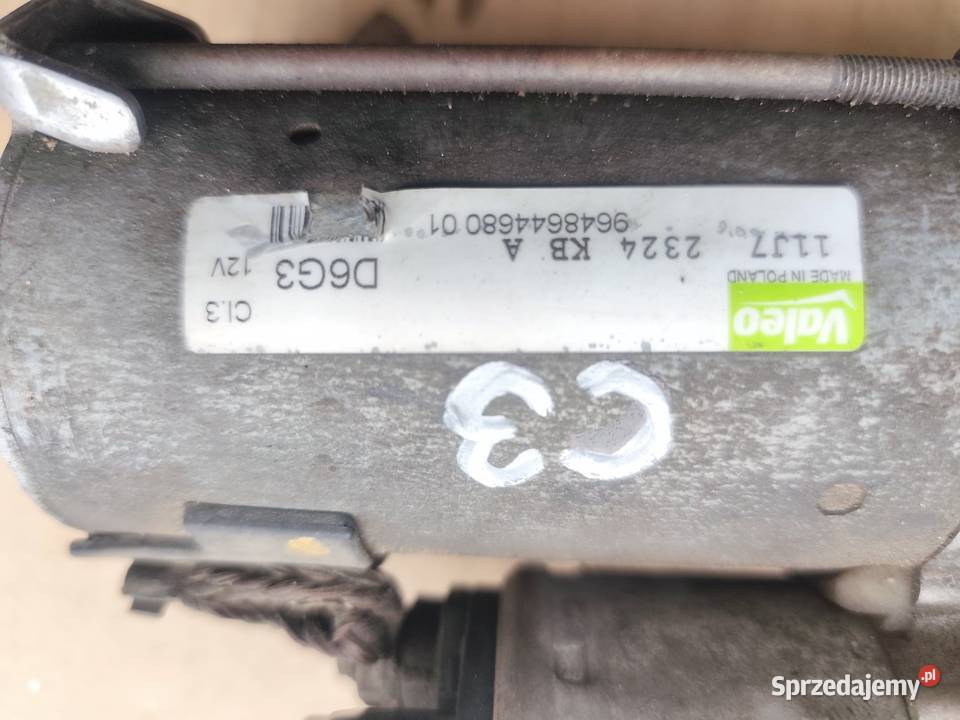 Rozrusznik citroen C3 14 benzyna Pozostałe mazowieckie Serock