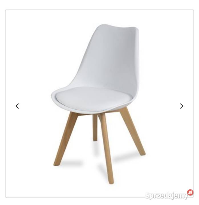 Krzesło białe nowoczesne inspirowane Darmowa dostawa